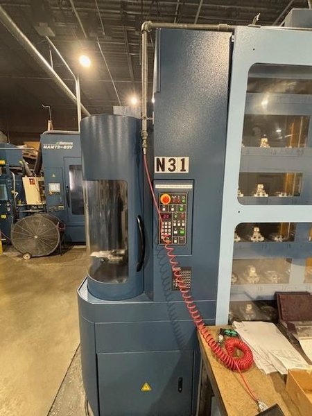 Matsuura LX160 5-Axis CNC VMC, 2014 – 42 Pallet Changer, Chip Conveyor, Renishaw Probe