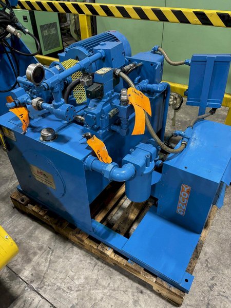 15,000 LB X 48&quot; EGAN MOTORIZED HYDRAULIC COIL REEL UNCOILER: STOCK #22425