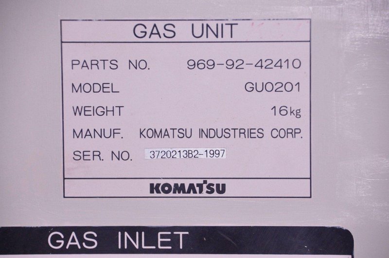 6&#039; x 12&#039; Komatsu Rasor Model KCR-12612 CNC Plasma Table &amp; Model G9120-II Power Unit: Stock #23460