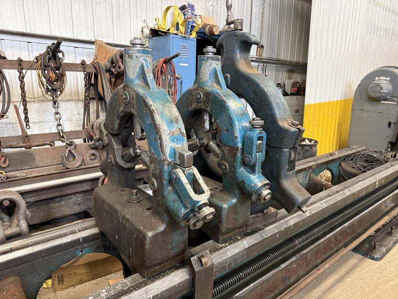 39&quot; x 35&#039; (420&quot;) LEHMANN DUAL CARRIAGE ENGINE LATHE WITH 15 HP G+P BELT GRINDING ATTACHMENT: YOBRO #24125