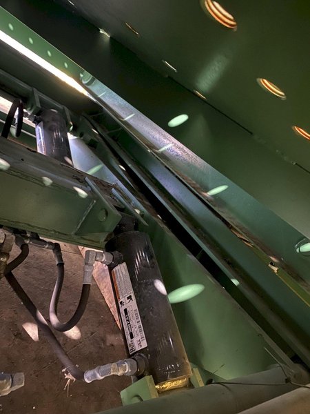 40,000 LBS X 10' X 7' LANGE-LIFT HEVI-HAUL HYDRAULIC SCISSOR LIFT TABLE WITH TILTING DECK: STOCK #17444