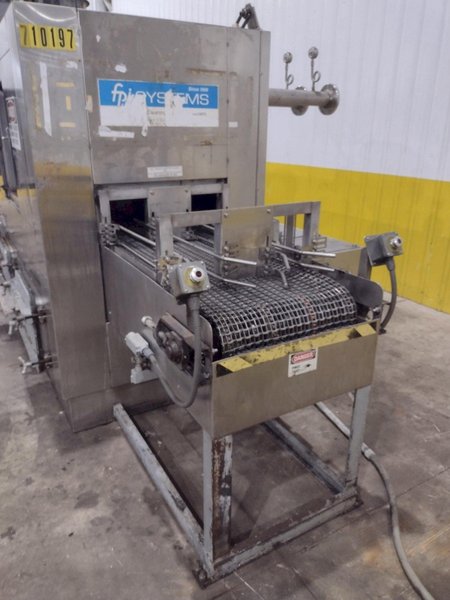 24" WIDE FPI SYSTEMS MODEL #CBW-24 STAINLESS STEEL CONVEYOR TYPER PASS-THROUGH PARTS WASHER: YOBRO #25173