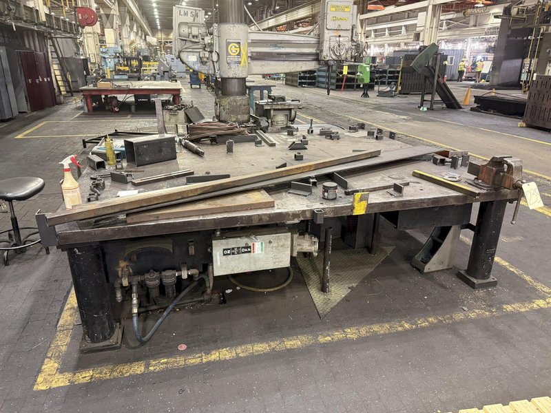 10&#039;1&quot; X 8&#039;5&quot; HEAVY DUTY STEEL LAYOUT TABLE: STOCK #23551