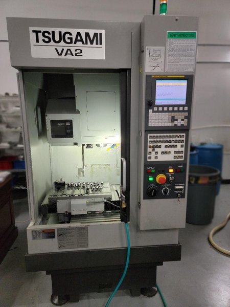 Tsugami VA 2 VMC, 2015 – 30,000 RPM, Fanuc OiMD Control, Renishaw Probe, Rigid Tapping