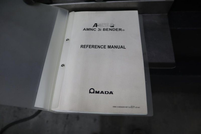 Amada HG 1303 CNC Hydraulic Press Brake, 143 Ton x 112.4", Down-Acting, AMNC 3i Control, 6-Axis BG, Curtains