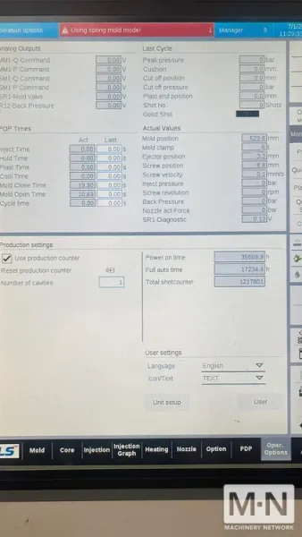 2545 TON 385 OZ LS MTRON MODEL THE ONE 2300 HYBRID INJECTION MOLDING MACHINE MFG 2021/2019 (4) AVAILABLE