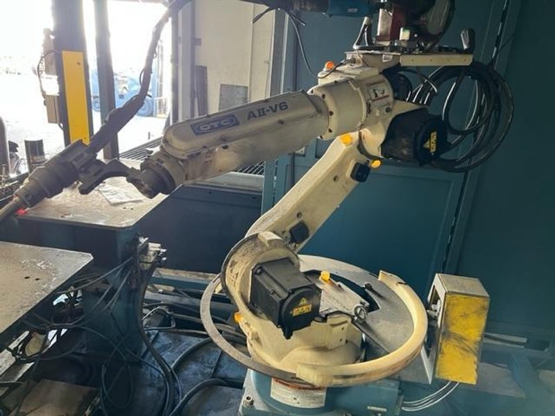 OTC Almega Arc Cell E-120 AX2 Robotic Weld Cell, 2012