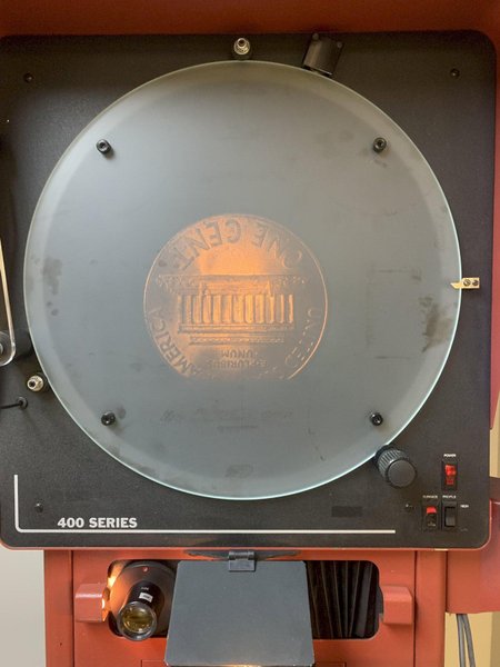 16" STARRETT Model HD400 Bench Top Optical Comparator, S/N 20573.