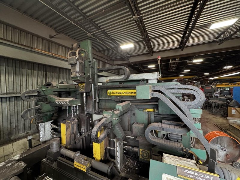 Controlled Automation DRL-348TC 3-Spindle Beam Drill, 2009