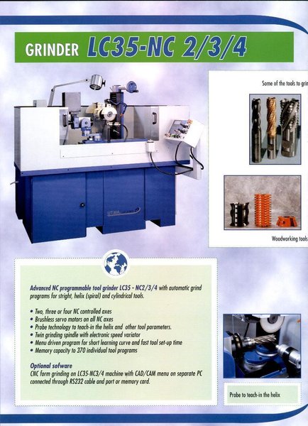 UTMA MODEL #LC35-NC3 AUTOMATIC TOOL &amp; CUTTER GRINDER: STOCK #11964