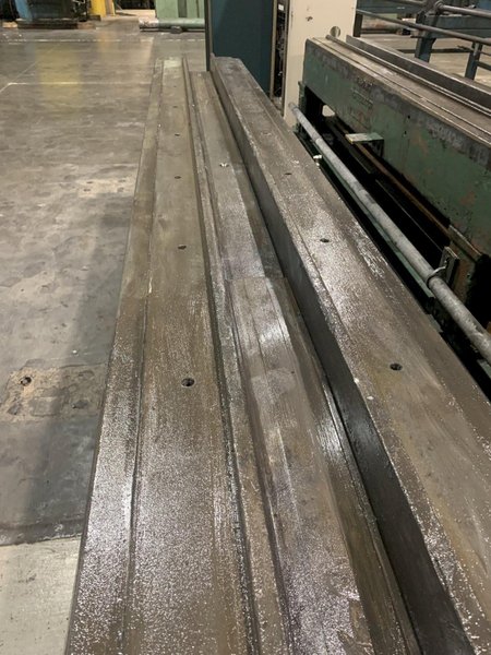 50,000 LBS x 38&#039; VAUGHN DOUBLE PULL/ SINGLE CHAIN DRAW BENCH: STOCK #13578