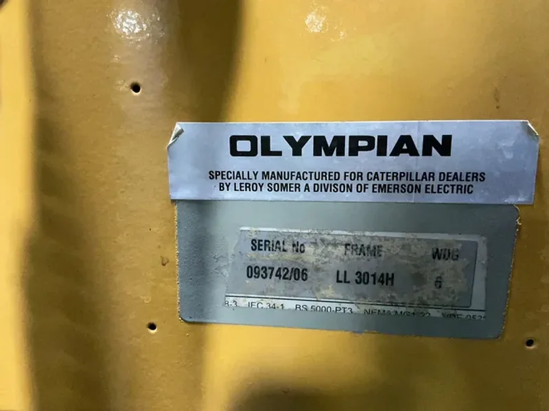 CATERPILLAR OLYMPIAN 150 KW / 268 GAL DIESEL GENERATOR   -  D150P2