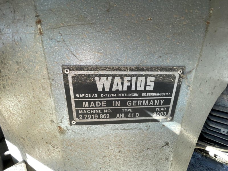 Wafios Model AHL 41D Wire Payoff