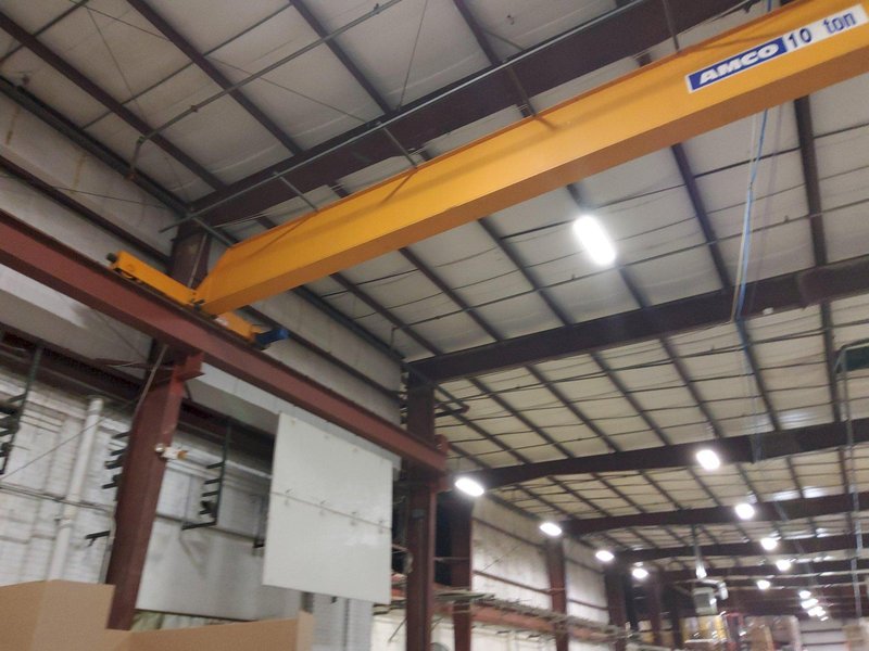 10 ton x 47&#039; ABBUS Bridge crane &amp; EMH hoist: YOBRO #24211