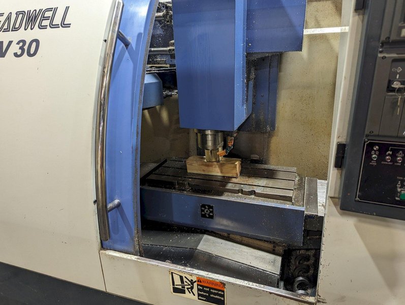 LEADWELL MODEL  #V-30 CNC VERTICAL MACHINING CENTER: STOCK #19428