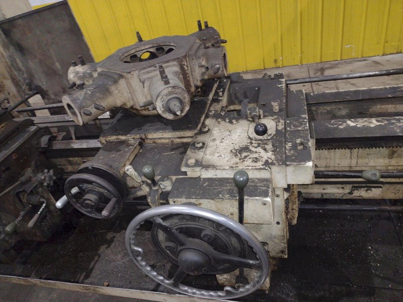 #2A WARNER &amp; SWASEY MODEL #M-3470 TURRET LATHE WITH CROSS SLIDING TURRET, " HOLE: YOBRO #24548