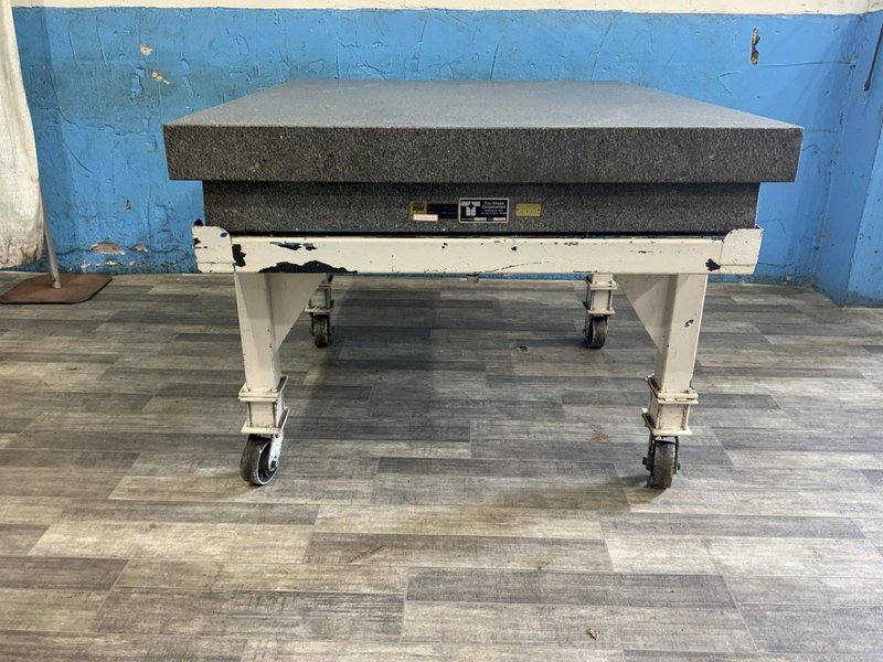 48" X 60" X 9" TRU-STONE GRADE A BLACK GRANITE SURFACE PLATE: STOCK #81368