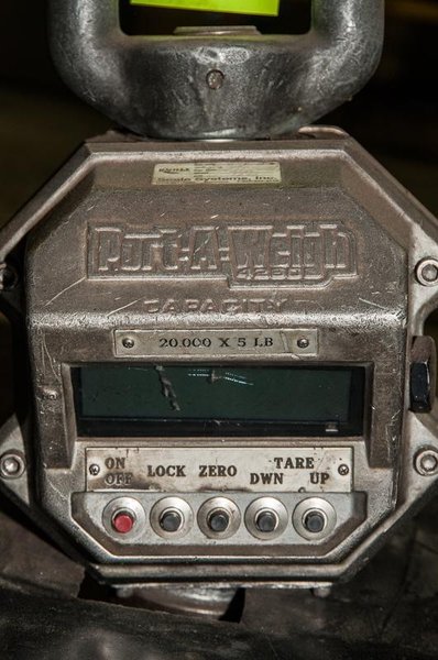 20,000 LB PORT A WEIGH CRANE SCALE: STOCK #64268