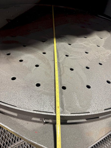 72” TABLE PANGBORN MODEL 6LK-7 ROTOBLAST SHOT BLAST MACHINE: YOBRO #25134