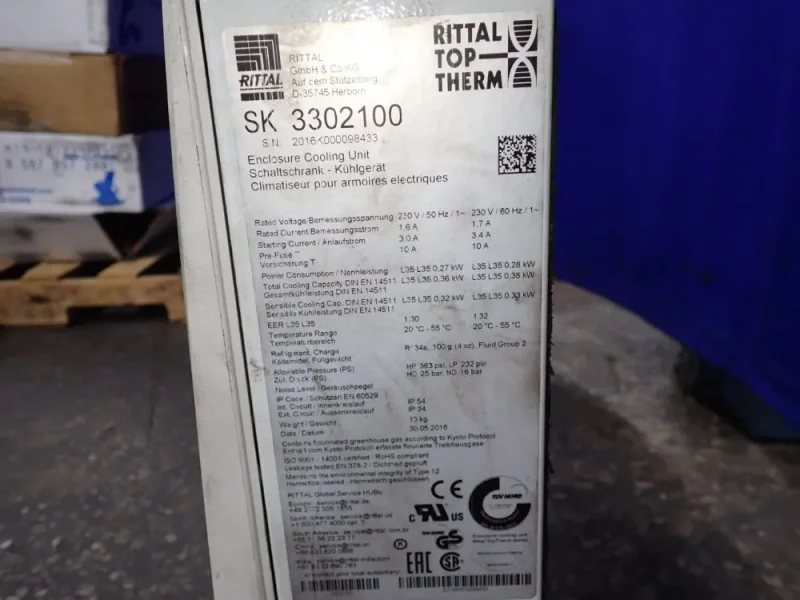RITTAL ENCLOSURE COOLING UNIT  -  SK 3302100