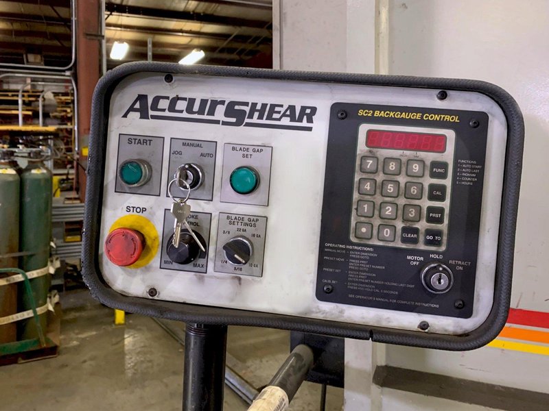 Accurshear 837520 (2000) 3/8” x 20’ Hydraulic Shear