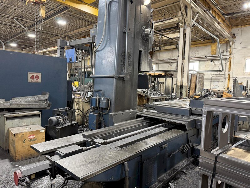 5" DEVLIEG 5K-96  CNC SPIRAMATIC HORIZONTAL BORING MILL WITH FANUC CONTROL. STOCK # 0219926