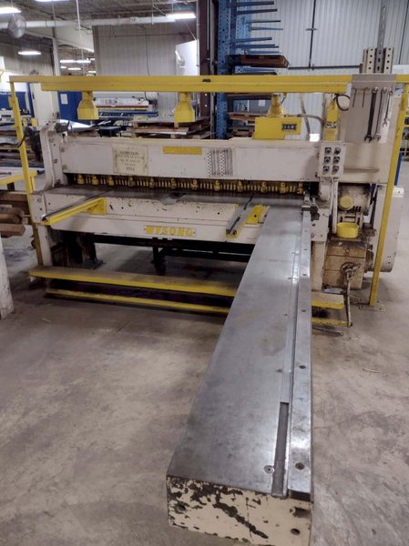 14 Gauge x 6′ Wysong 1472 Power Squaring Shear, 1995 – Squaring Arms Included