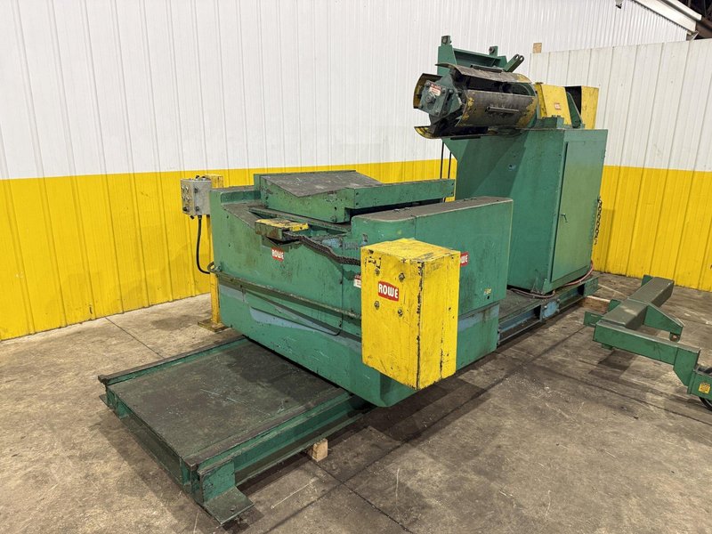 10,000 LBS X 24" X .105" ROWE ENTRY SERVO FEED LINE, COIL CAR, REEL, STRAIGHTENER, INDRAMAT SERVO FEED: YOBRO #24518