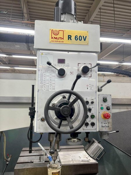 12″ Knuth R60V Radial Drill, 2014 – Tooling Available