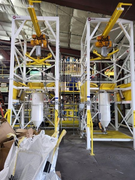 Nol-Tec BBU &amp; LIW Powder Handling System – Twin Tower, Dual Feeder, Dilute Phase Pneumatic Transfer