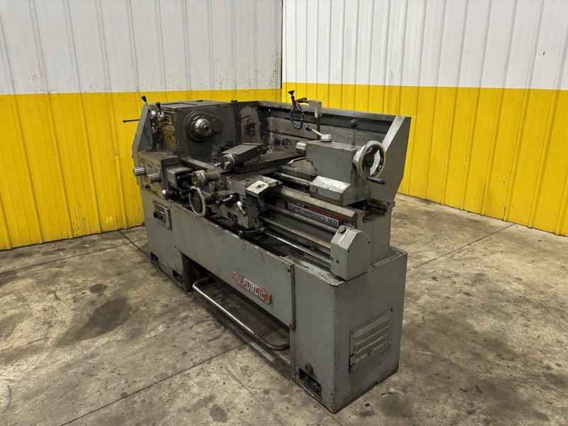 14&quot; X 40&quot; REPUBLIC MODEL #14 ENGINE LATHE WITH METRIC &amp; 2&quot; HOLE: STOCK #23667