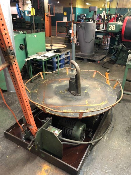 48&quot; ELECTRIC HORIZONTAL PALLET TYPE UNCOILER TABLE: STOCK #10477