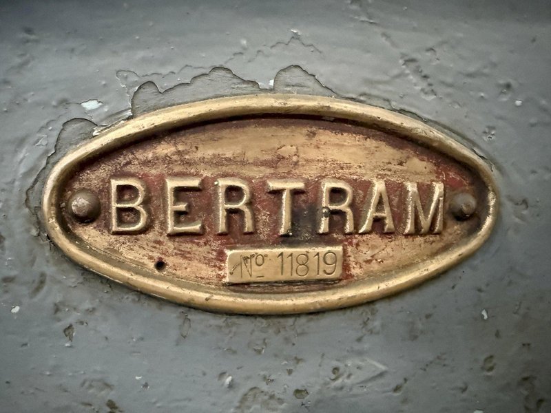 56" x 336" (28') BERTRAM ENGINE LATHE WITH DUAL CARRIAGES: STOCK #10964