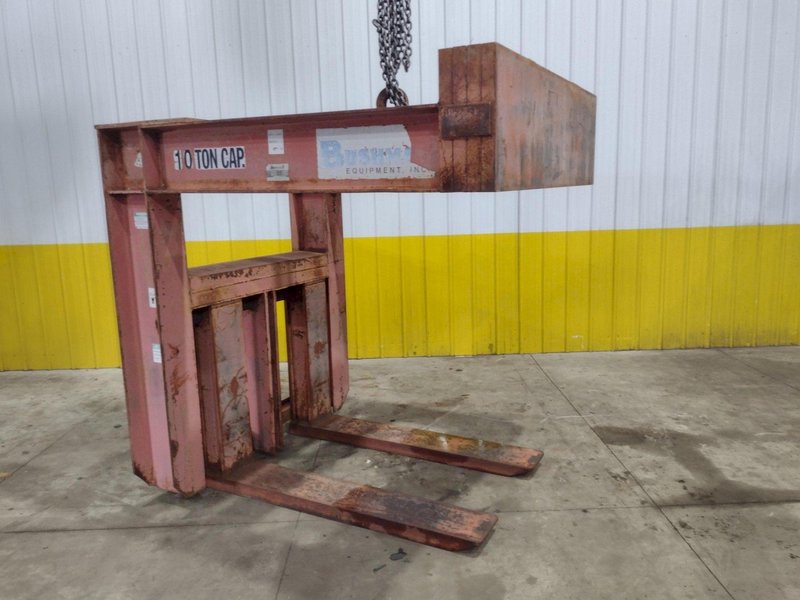 20,000 LBS / 10 TON X 60&quot; X 60&quot; BUSHMAN MODEL #901 PALLET LIFTER CRANE ATTACHMENT: STOCK #23641