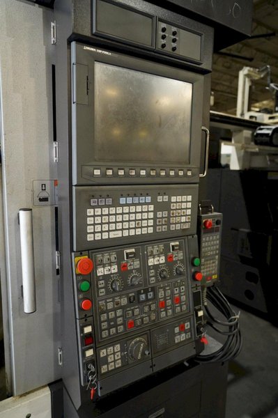 Okuma 2SP-250H Twin Spindle Twin Turret CNC Lathe, 2017 – Robot Loader, Chip Conveyor, Transformer, Inspection Reports from Gosiger