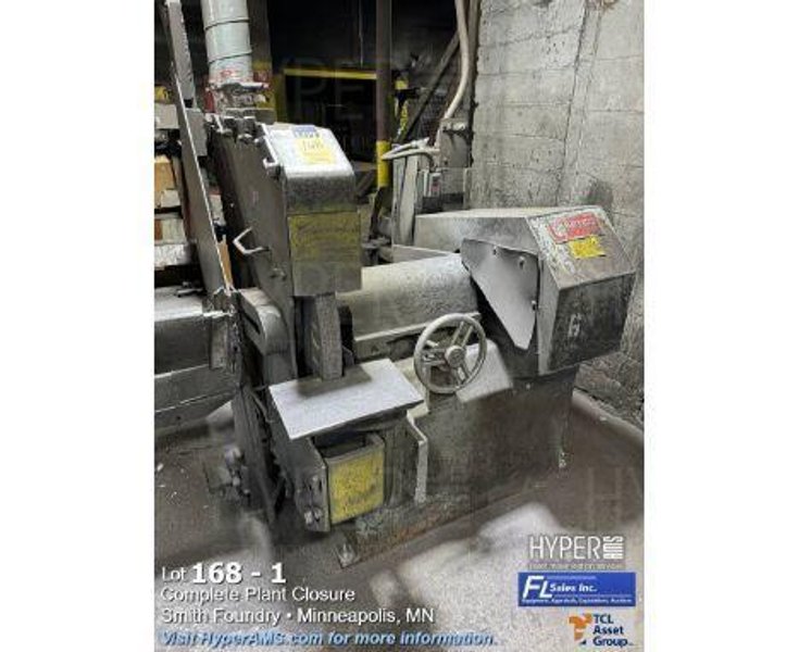 Setco model 300, 925-520 30" single end left hand snag grinder with snap trap