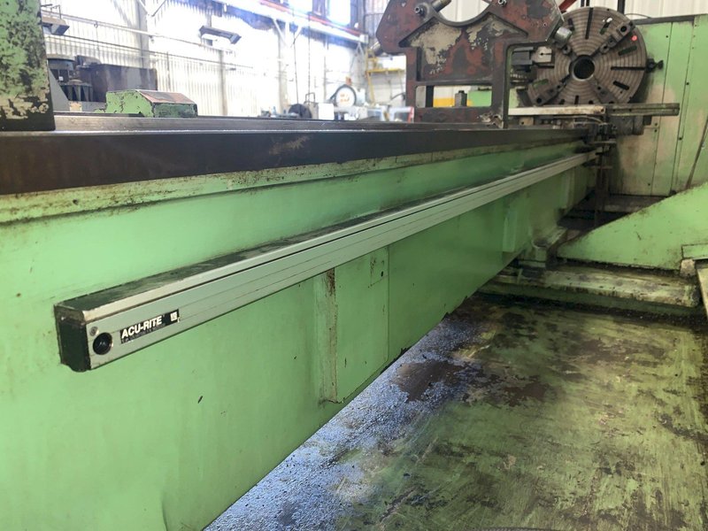 25&quot; X 120&quot; DOALL ROMI MODEL 25H GAP BED ENGINE LATHE W/ 4&quot; HOLE: STOCK #12892