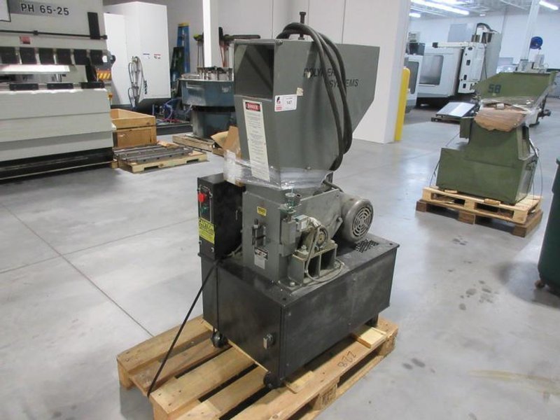 Polymer Systems 68SPL Plastic Grinder, 5" x 8" Cutting Chamber- Auction Item
