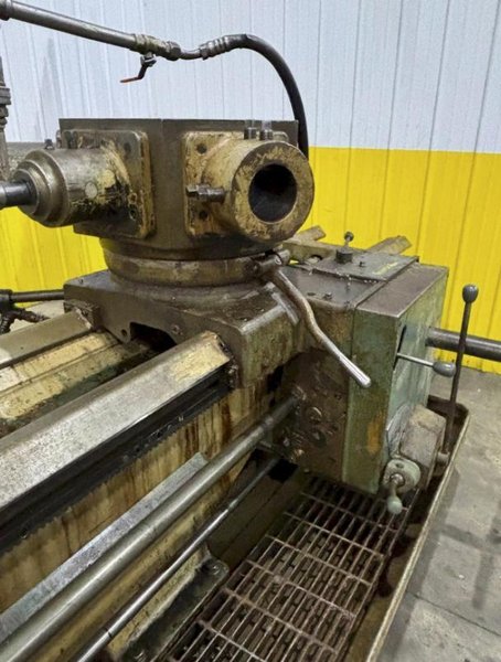 12.5" HOLLOW SPINDLE WARNER &amp; SWASEY MODEL 4A (M–3580) SQUARE HEAD TURRET LATHE. STOCK # 1107725