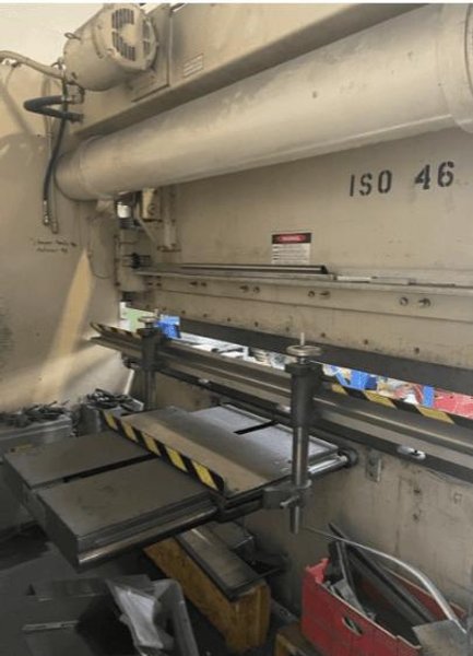 100 Ton x 10′ Wysong MTH 100-120 Hydraulic Press Brake, 1998 – Lower Die Holder, Hurco Autobend 7, 2 Axis backgauge