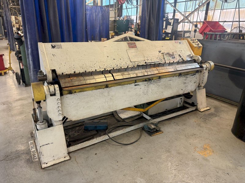 8' x 12 GA CHICAGO DREIS &amp; KRUMP MODEL HBPU8-12-6 HYDRAULIC BOX-N-PAN FINGER BRAKE: YOBRO #26181
