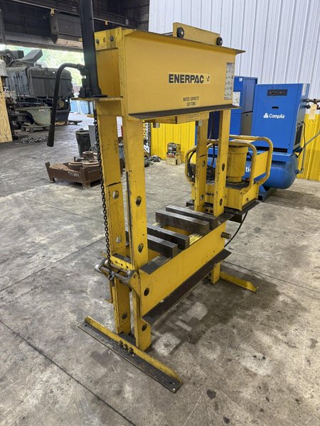 100 TON ENERPAC MODEL #GPEM3420Y H-FRAME HYDRAULIC PRESS: YOBRO #25886
