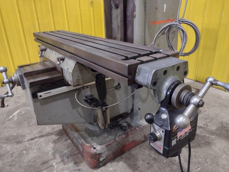 3 HP SHARP VERTICAL RAM TYPE KNEE MILL DRO &amp; POWER FEED : YOBRO #25318