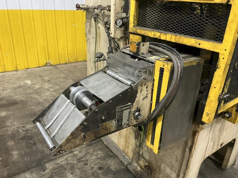 66 TON KOMATSU MODEL #OBS60-3 GAP FRAME PRESS 6.3" STROKE &amp; 6" SONORUKA COIL FEED LINE: YOBRO #25937
