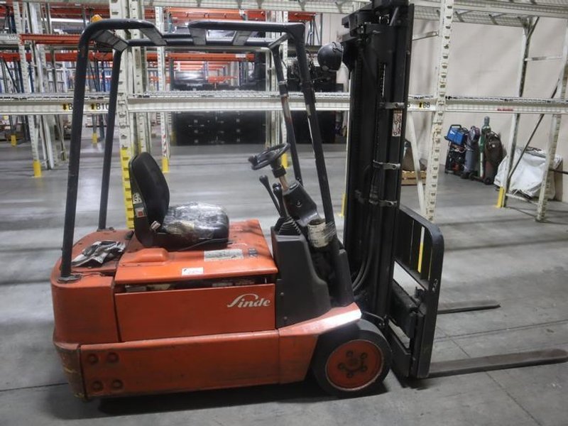 Linde E16-02 48V Electric Forklift 2343 lb Capacity- Auction Item