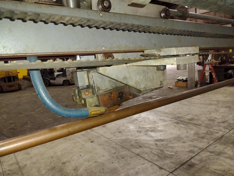 48&quot; LONGUTUDINAL SEAM WELDER WITH ROMAN WELDER &amp; ENTRON CONTROLS: STOCK #21743