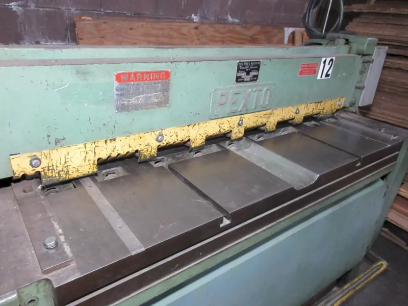 4' X  12 GAUGE PEXTO MECHANICAL POWER SHEAR : YOBRO 25664