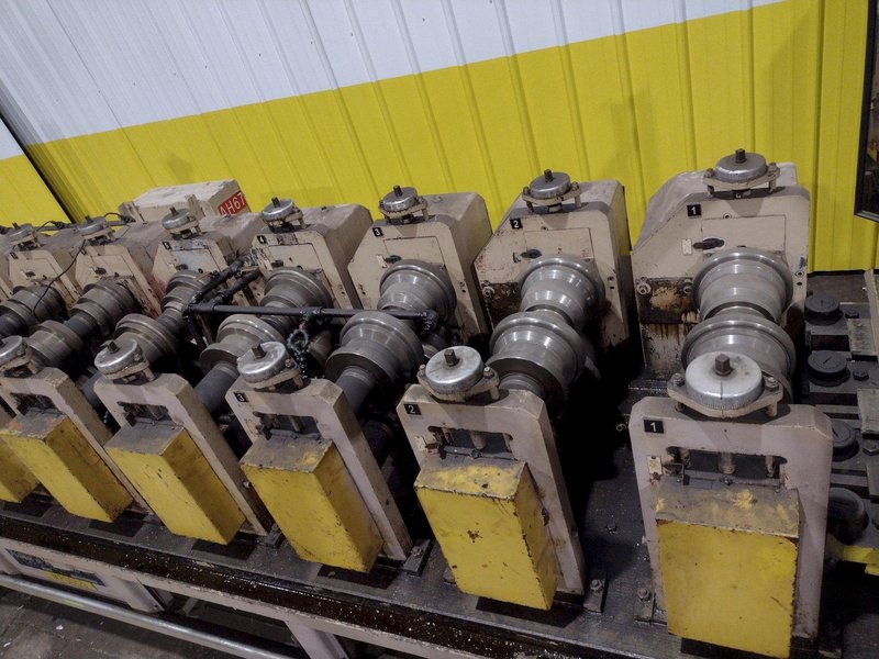 10 STAND X 2.5&quot; X 21&quot; KANE &amp; ROACH MODEL #2ST-CRFM ADJUSTABLE WIDTH &quot;C &amp; Z PROFILE&quot; ROLLFORMER: STOCK #11366