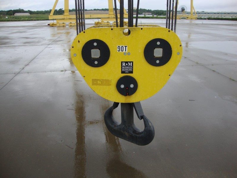 80/40 TON X 195' X 59' LIFT NORTH AMERICAN IND DOUBLE LEG ROLLING GANTRY CRANE: STOCK #14494