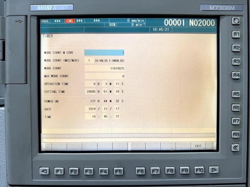 Mori Seiki NLX 2500 SMC/700 Multi-Axis CNC Lathe, 2012 -Chip Conveyor, Tooling